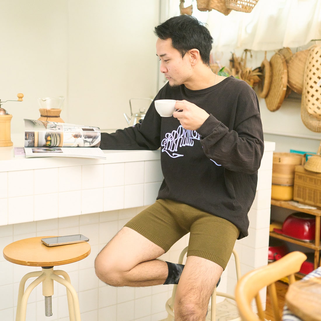 お腹まもるパンツ｜マスタード