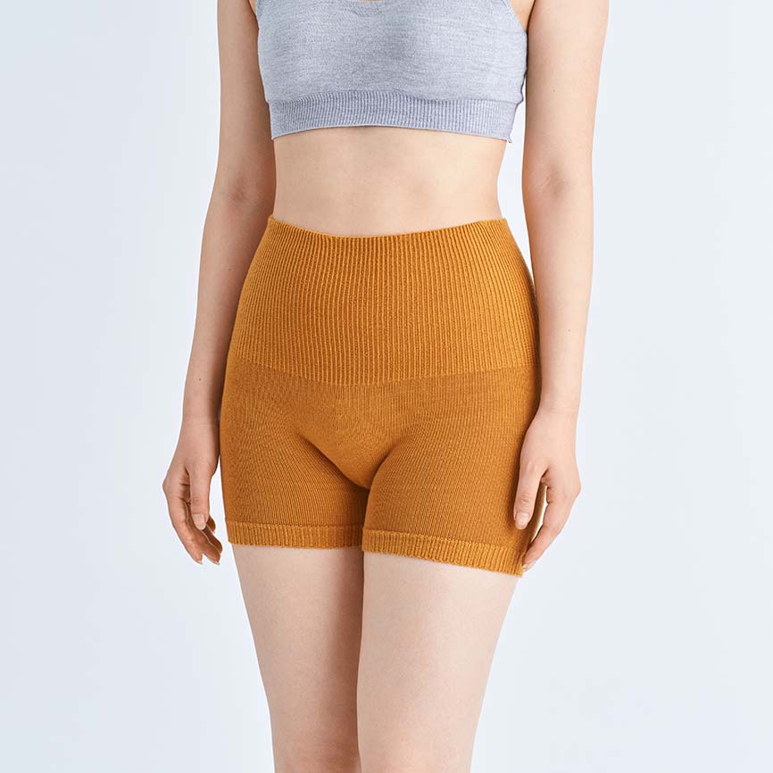 お腹まもるパンツ｜マスタード